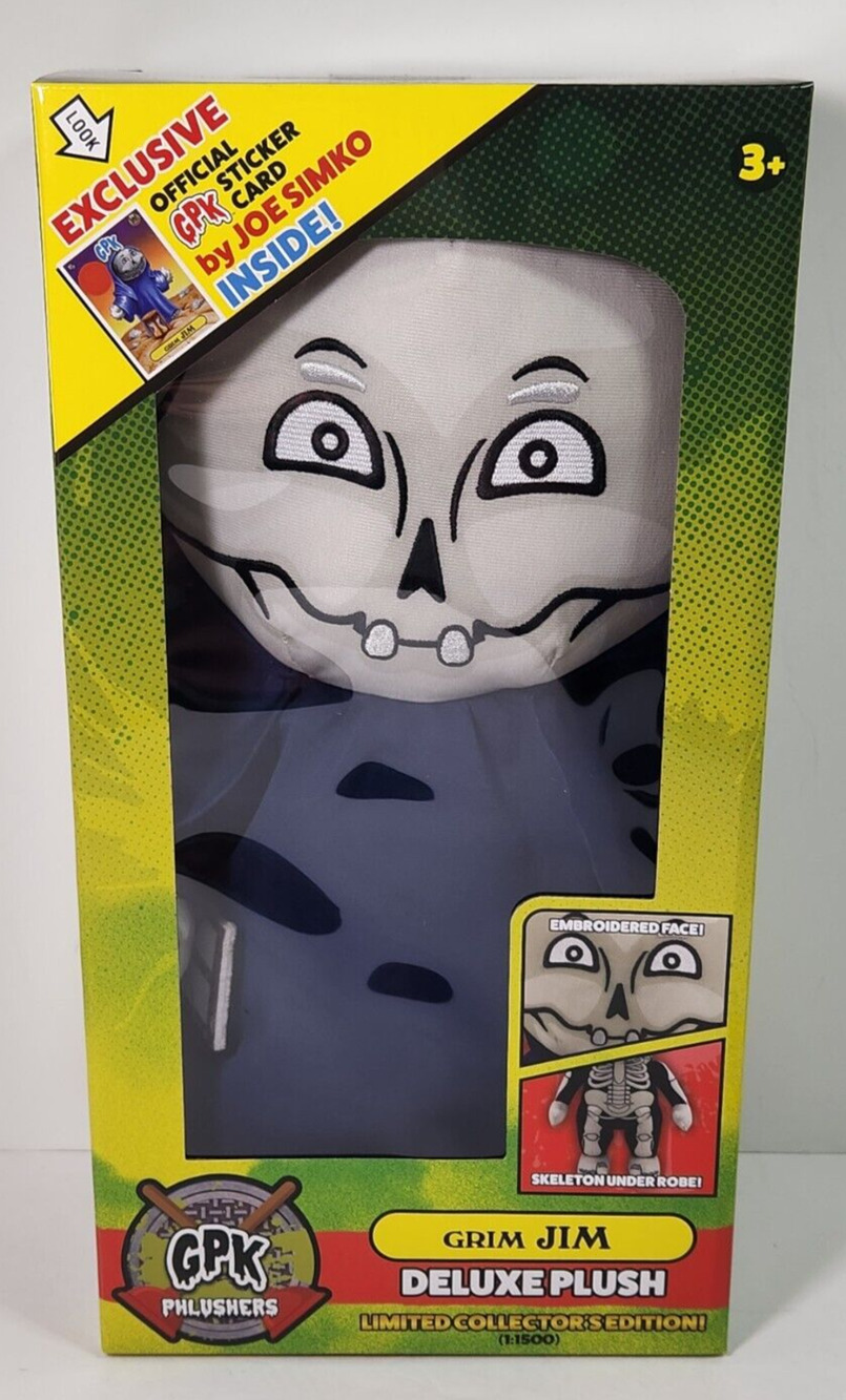 Garbage Pail Kids GRIM JIM Deluxe 12” Plush Collectors Edition Limited CPK